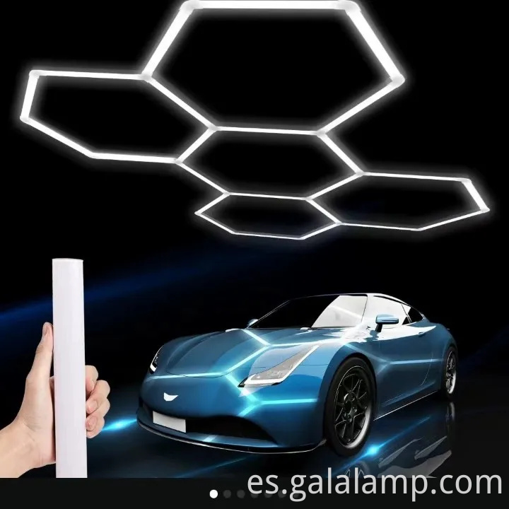 Sistema de cuadrícula de iluminación de garaje LED hexagonal para iluminación superior